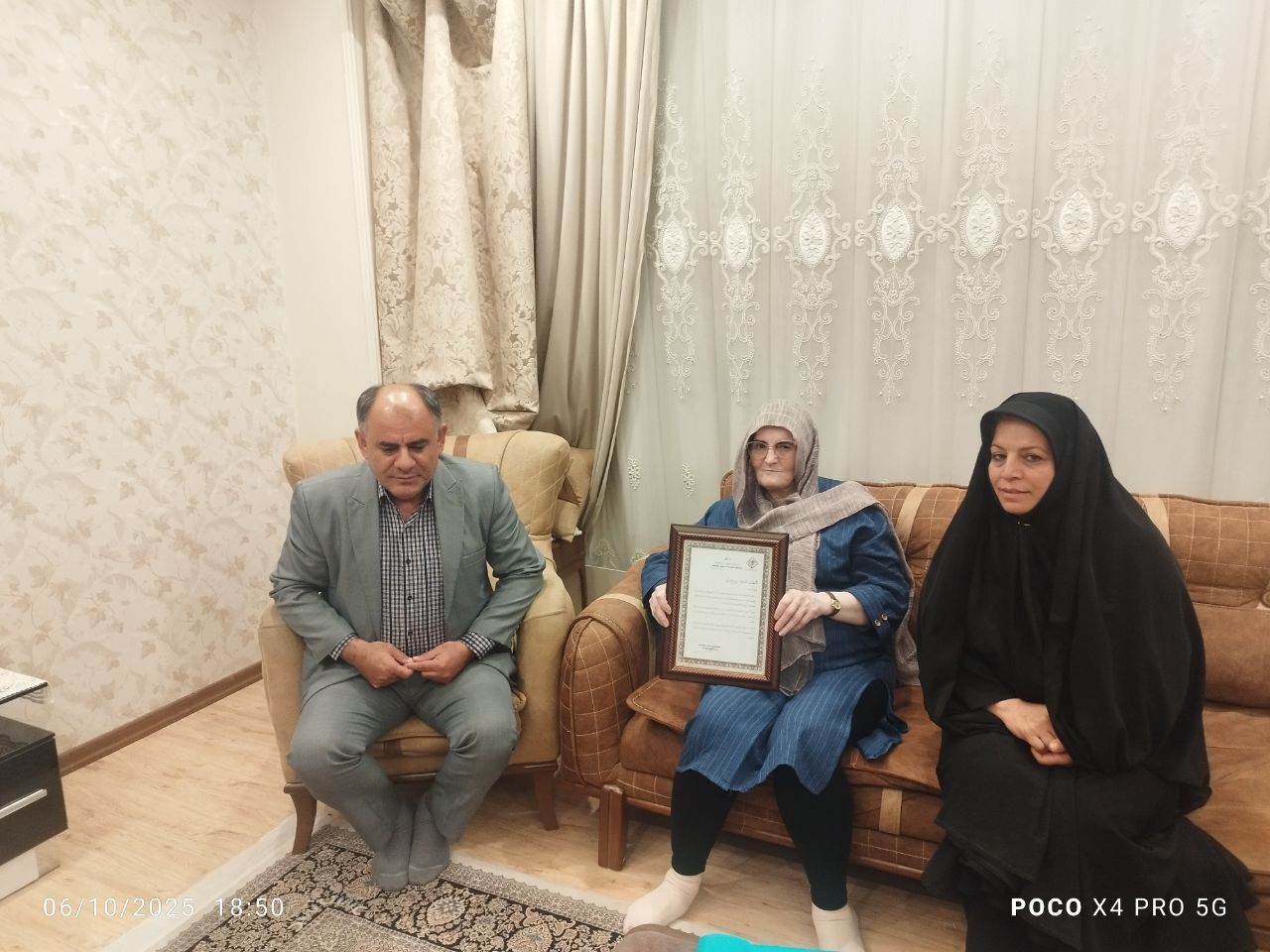 دیدار مدیر ارشد اداره بازنشستگی نیرو‌های مسلح استان البرز با ۶ نفر از بازنشستگان فراجا استان البرز