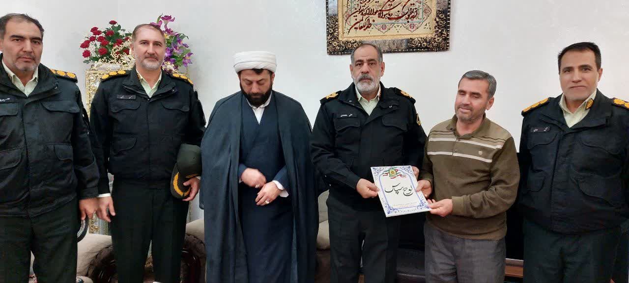 دیدار سردار محمدی با بازنشسته انتظامی «محمد قنبری» در شهرستان میانه