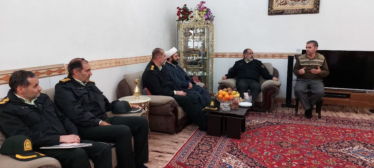 دیدار سردار محمدی با بازنشسته انتظامی «محمد قنبری» در شهرستان میانه