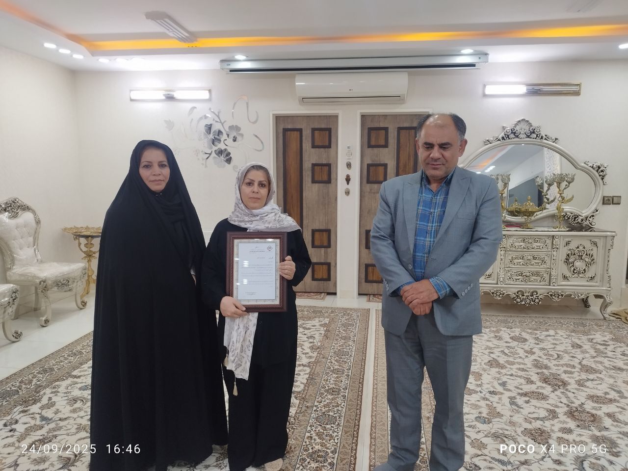دیدار مدیر ارشد اداره بازنشستگی نیرو‌های مسلح استان البرز با ۵ نفر از بازنشستگان فراجا استان البرز