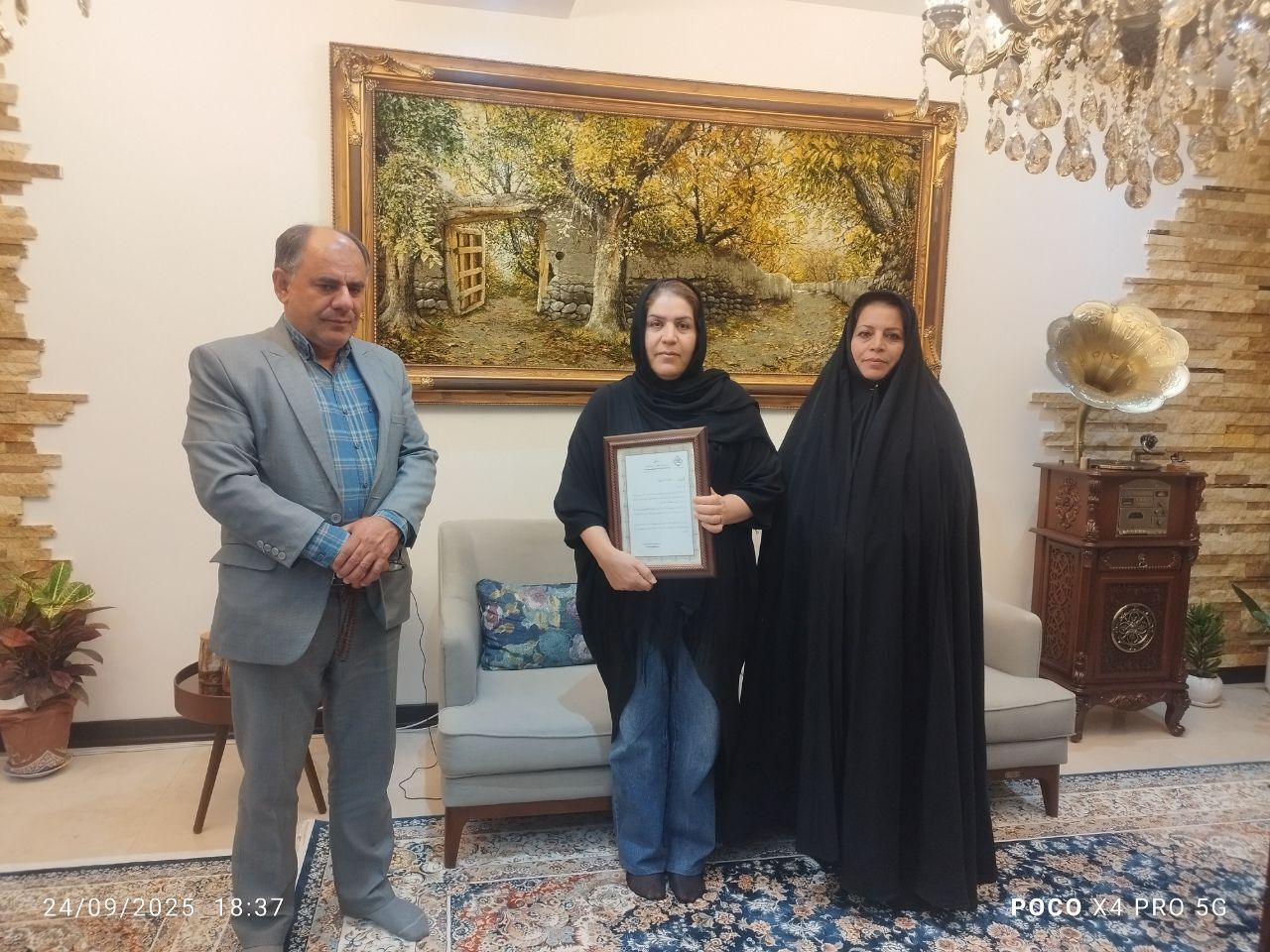 دیدار مدیر ارشد اداره بازنشستگی نیرو‌های مسلح استان البرز با ۵ نفر از بازنشستگان فراجا استان البرز