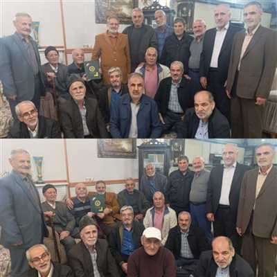 دیدار رئیس کانون بازنشستگان استان با پیشکسوت اسماعیل اسماعیلی راد